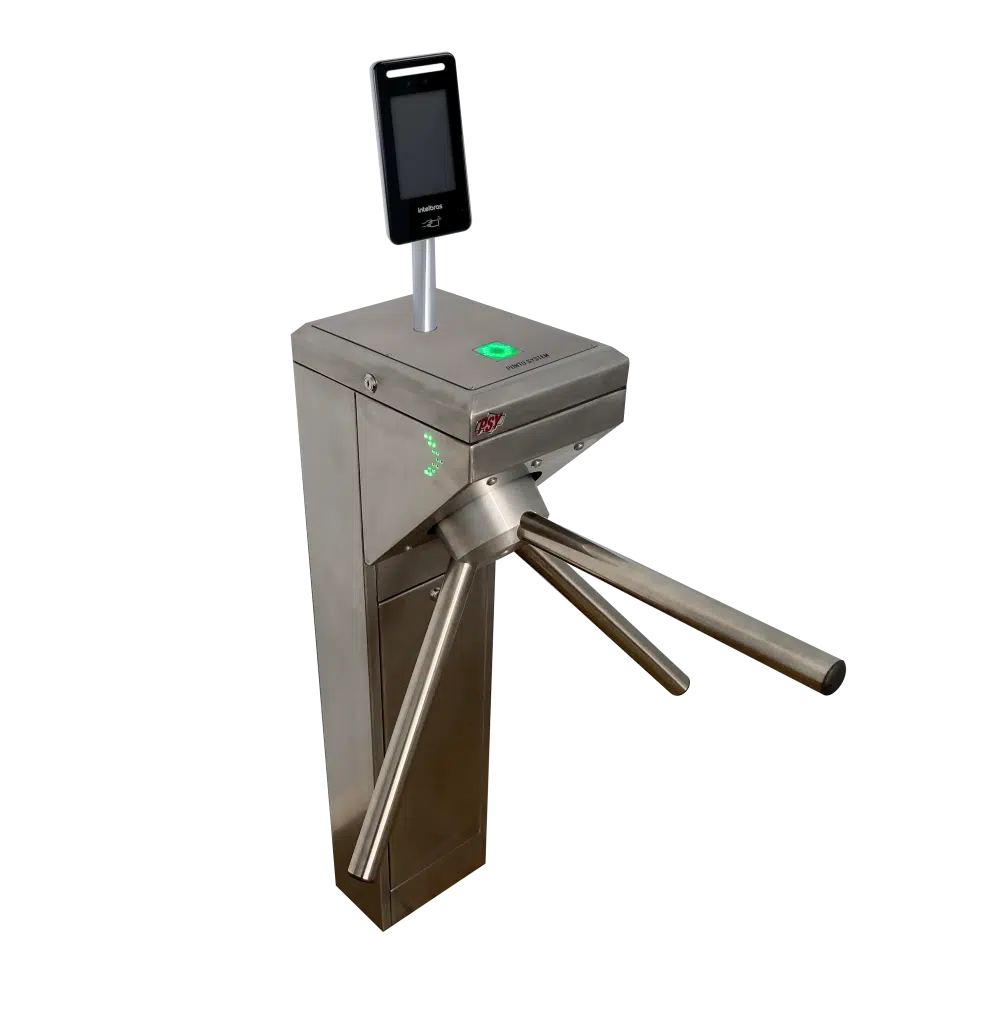 Catraca de acesso inox facial intelbras V8