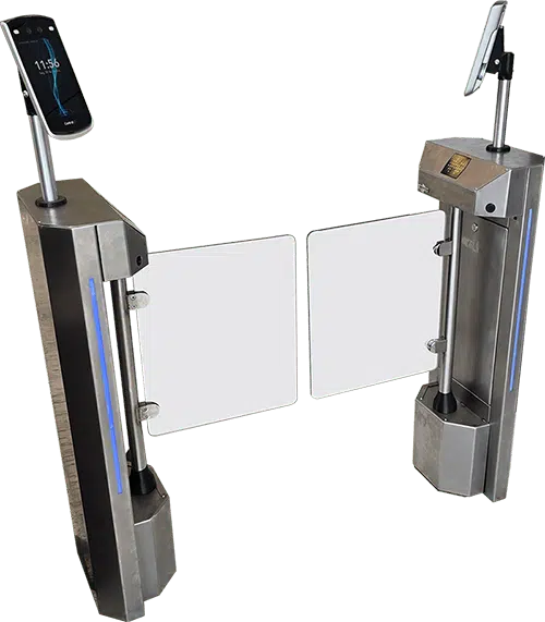 Catraca Flow V9 Pedestal Inox Facial Braco pivotanteprv