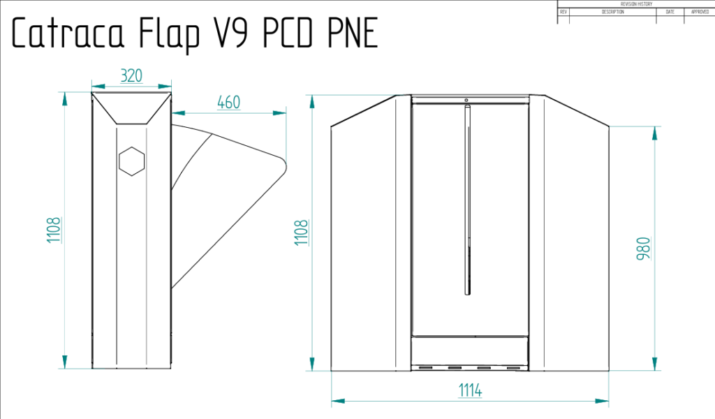 Medidas Flap V9 pne pcd