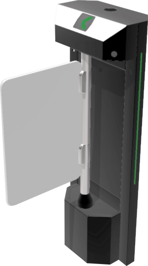 Catraca de Acesso Pivotante Pedestal preta V9 Ponto System Catraca de Acesso Pivotante Pedestal preta V9 Ponto System