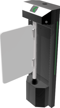 Catraca de Acesso Pivotante Pedestal preta V9 Ponto System