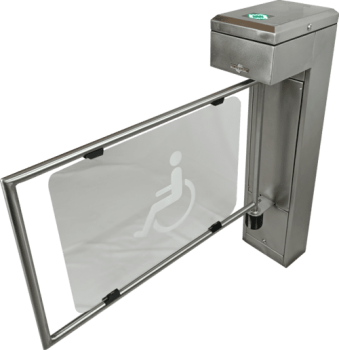 catraca de acesso PCD - PNE Cadeirante Inox V8